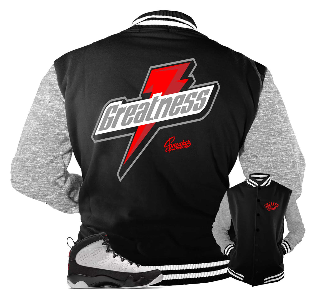 Retro 9 OG Greatness Varsity Jacket product image 1