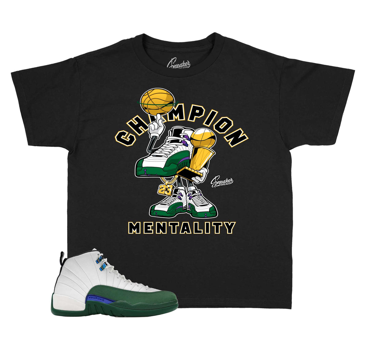Kids -  Bucks 12 Champ Mentality Shirt