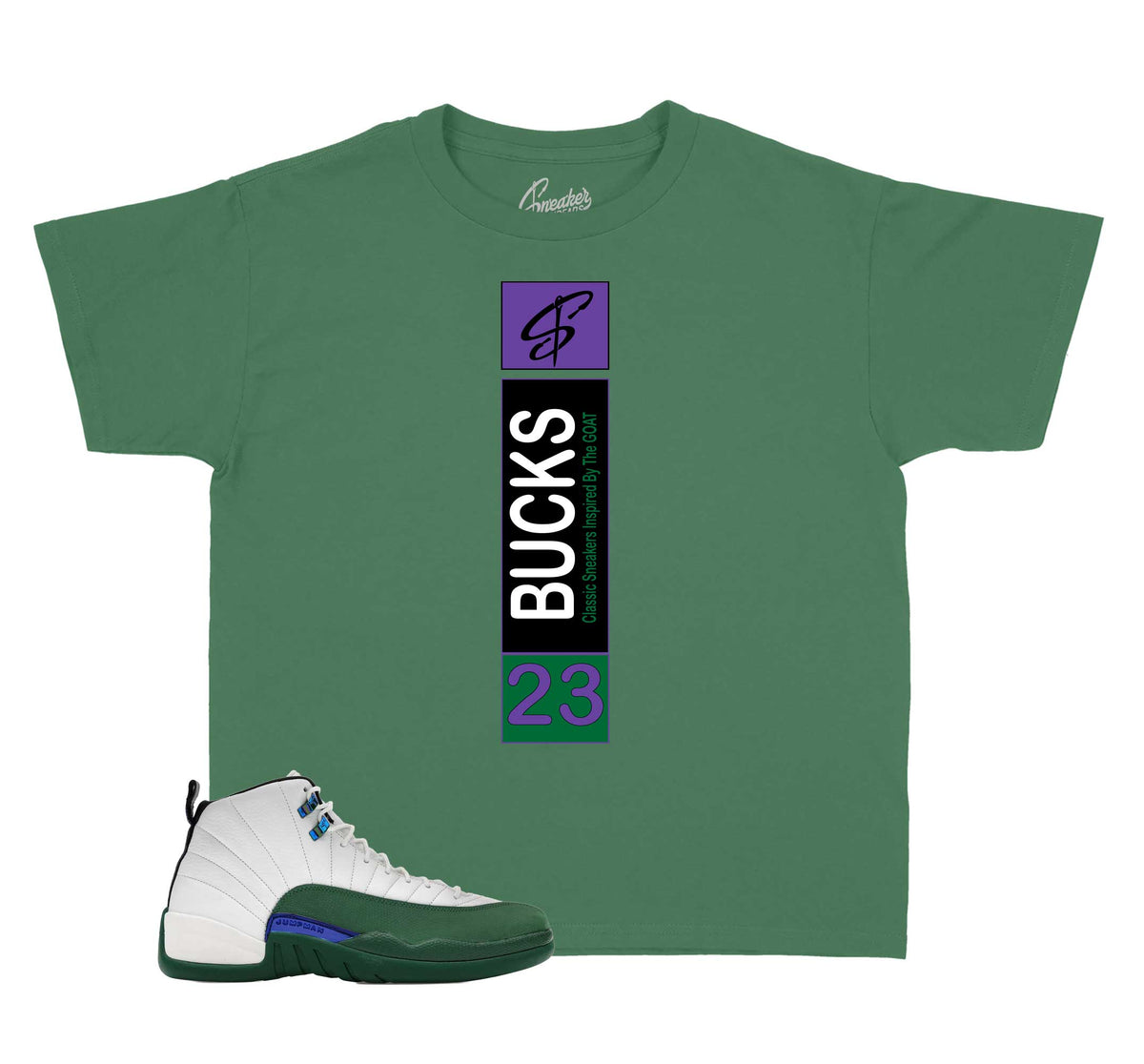 Kids -  Bucks 12 Heel Tab Shirt