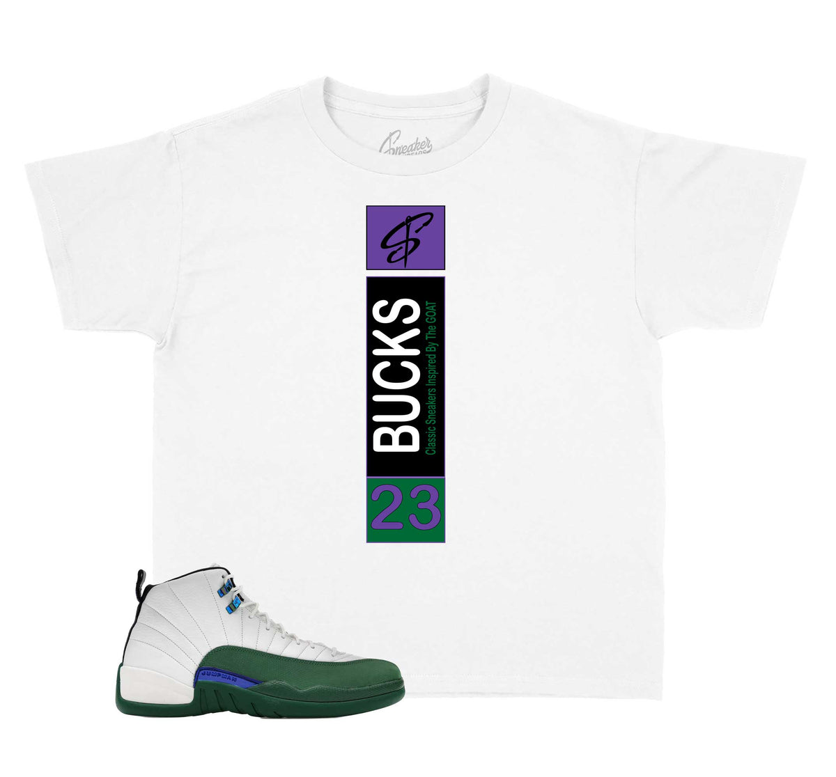 Kids -  Bucks 12 Heel Tab Shirt