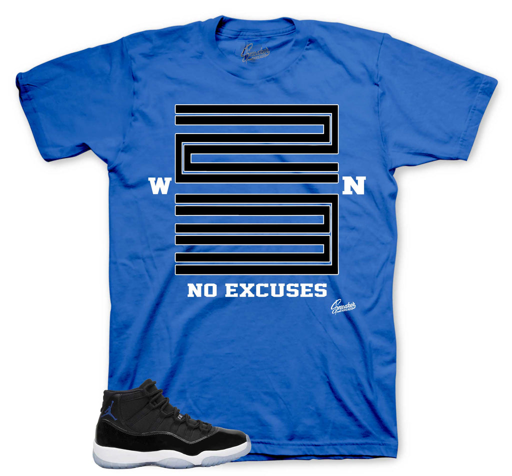 Win 23 Graphic T-Shirt | Jordan 11 Varsity Royal Space Jams