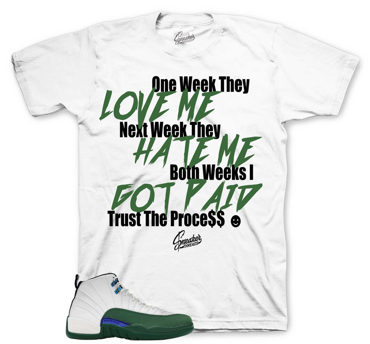 Retro 12 Bucks Trust The Process Shirt