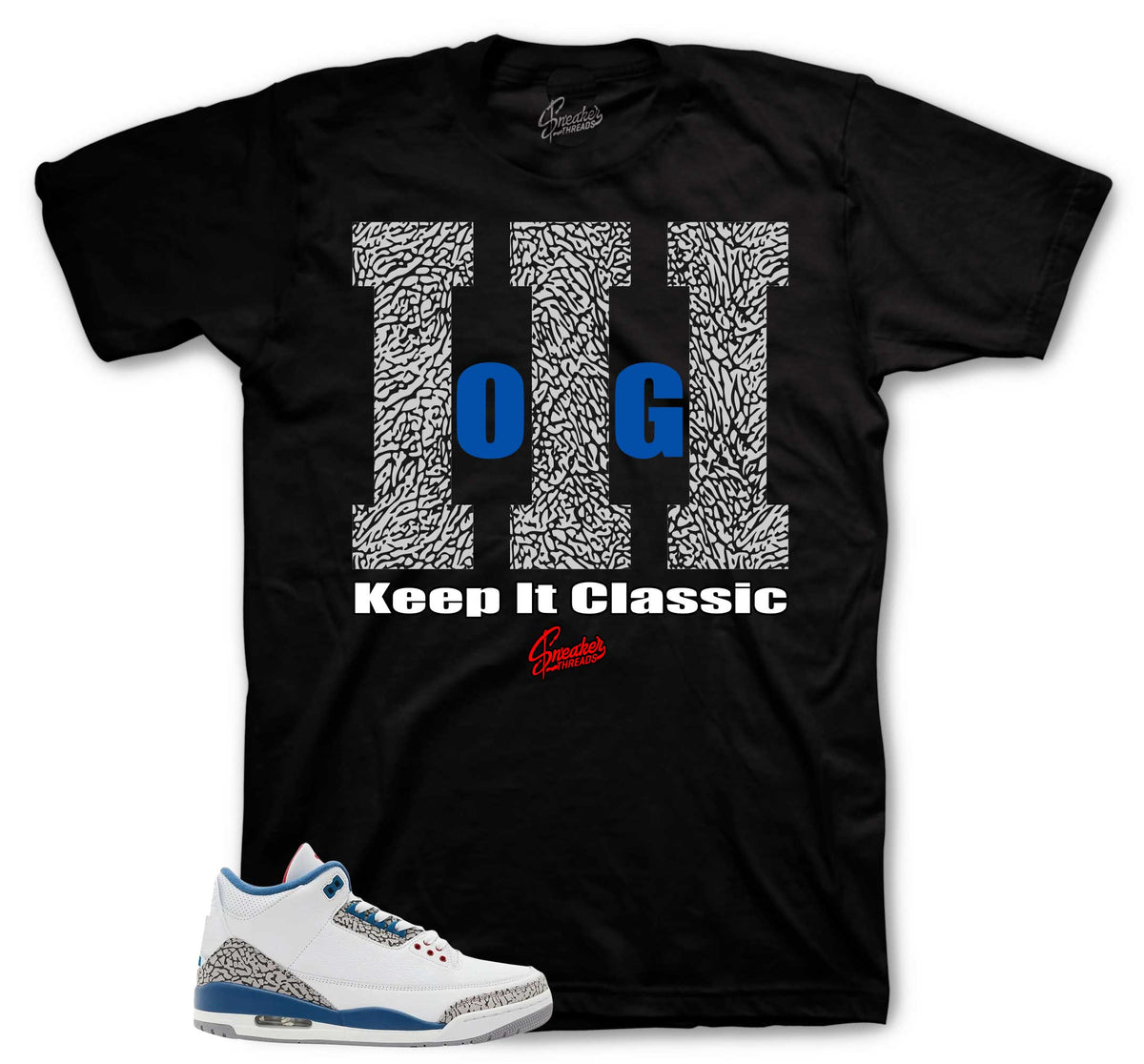 Retro 3 True Blue Keep It Classic Shirt