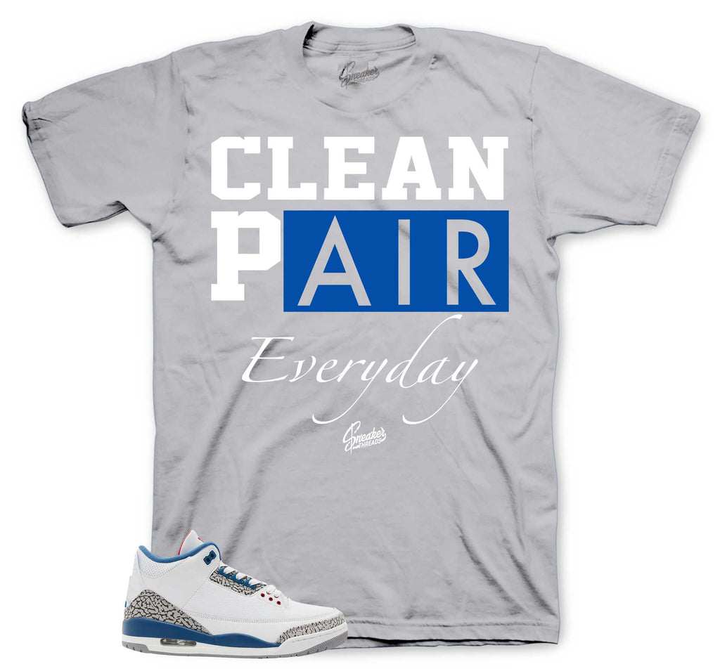Retro 3 True Blue Clean Pair Shirt