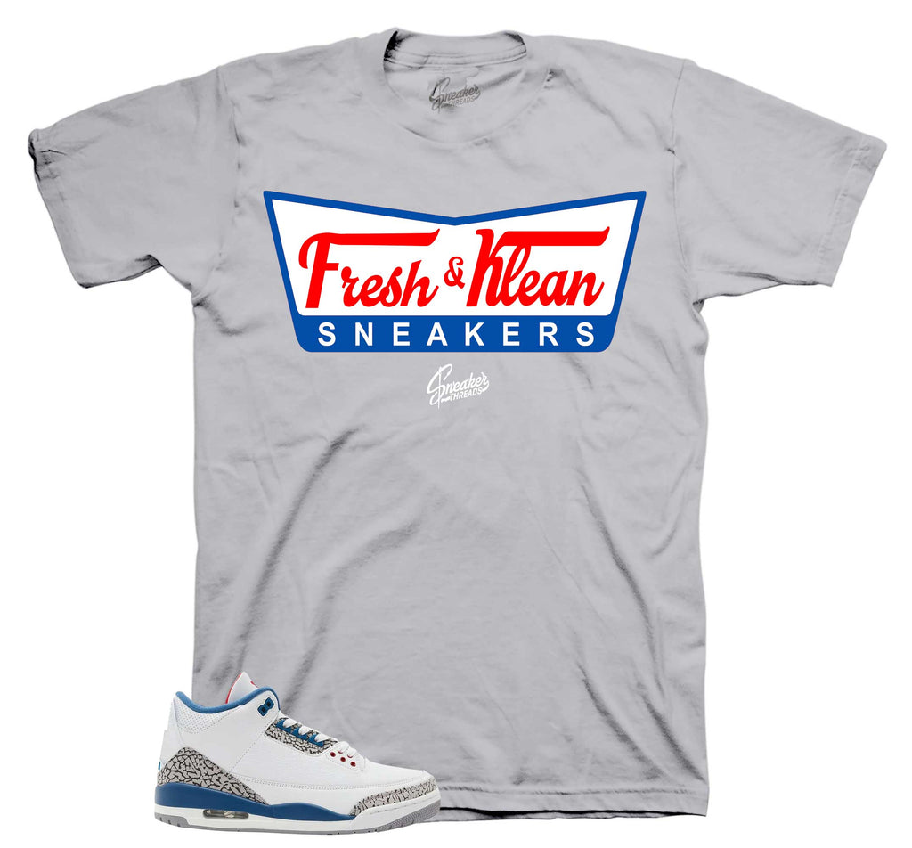 Retro 3 True Blue Fresh Klean Shirt