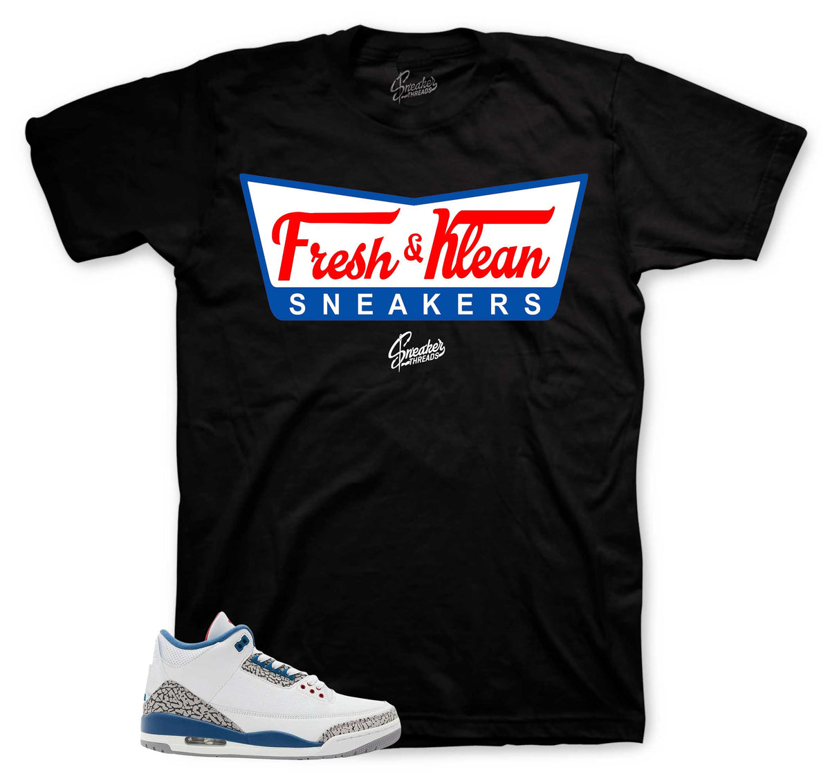 Retro 3 True Blue Fresh Klean Shirt