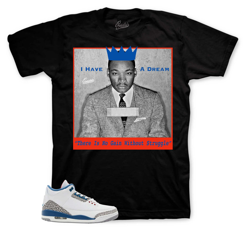 Retro 3 True Blue Freedom Shirt