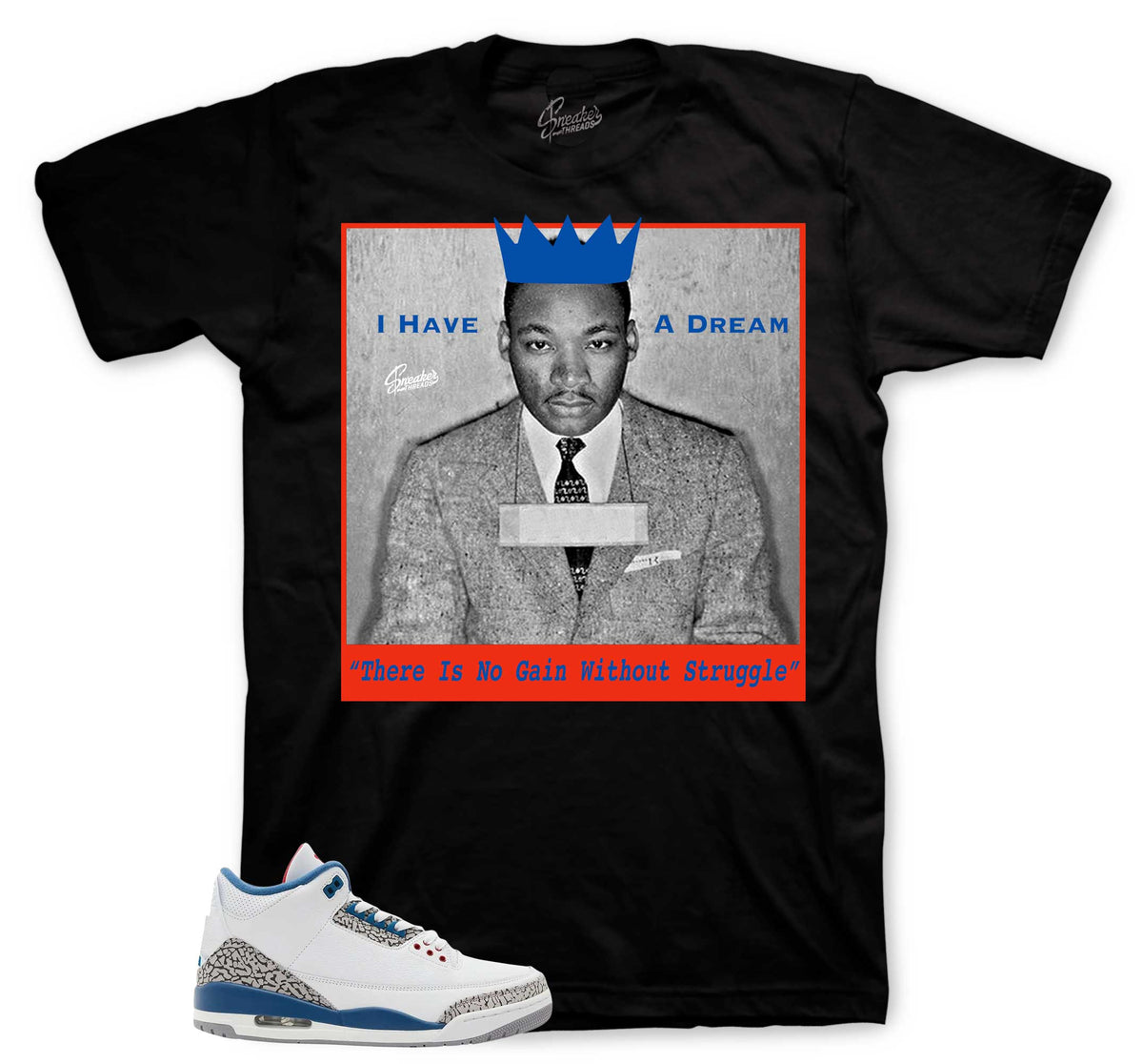 Retro 3 True Blue Freedom Shirt