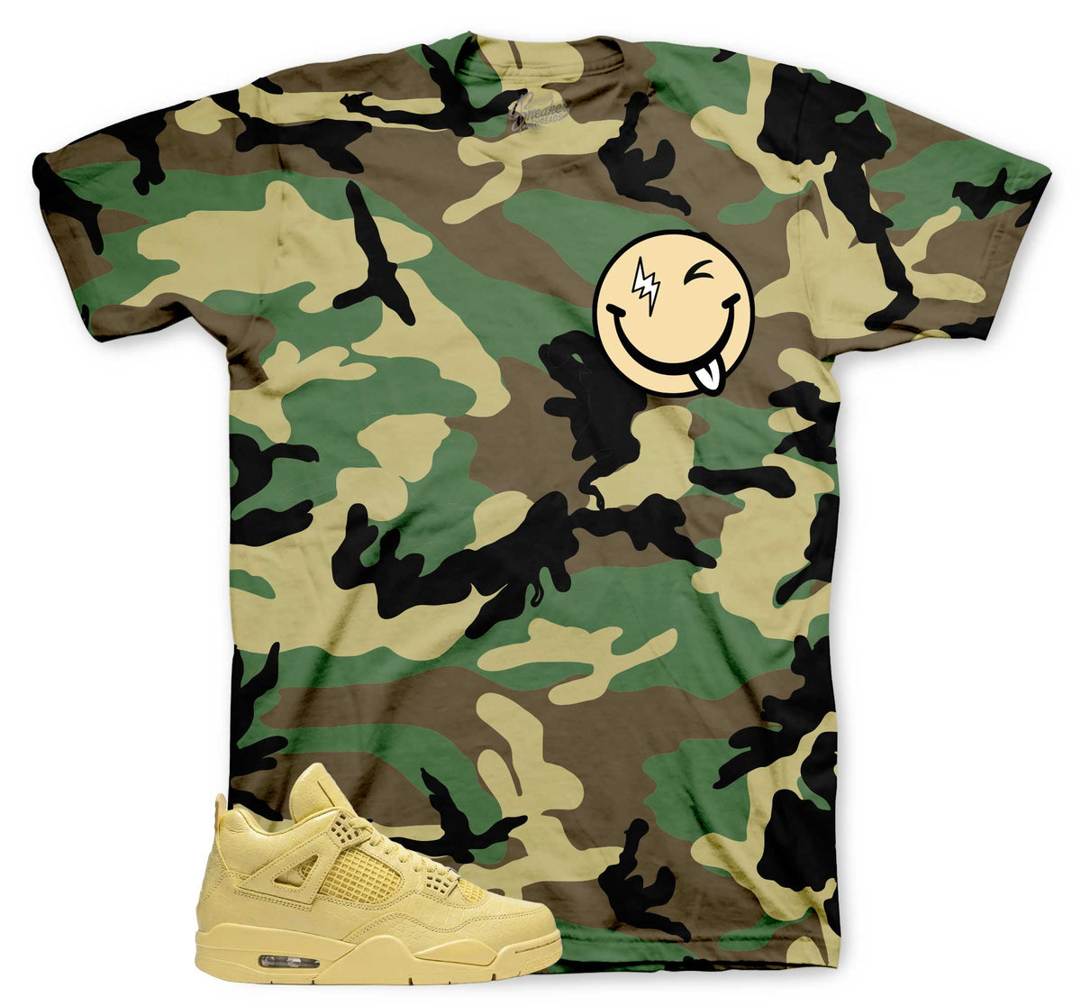 Camo Emoji Graphic T-Shirt | Matches Jordan 1 Amazonas Lemonade