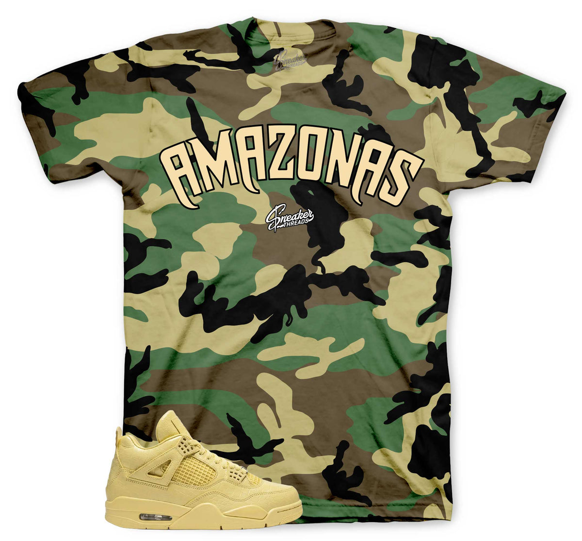 Camo Statement Graphic T-Shirt | Matches Jordan 1 Amazonas Lemonade