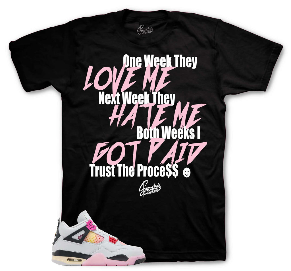 Retro 4 Comic Trust The Process Shirt