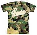 Camo Sneaker Threads Graphic T-Shirt | Matches Jordan 1 Amazonas Lemonade
