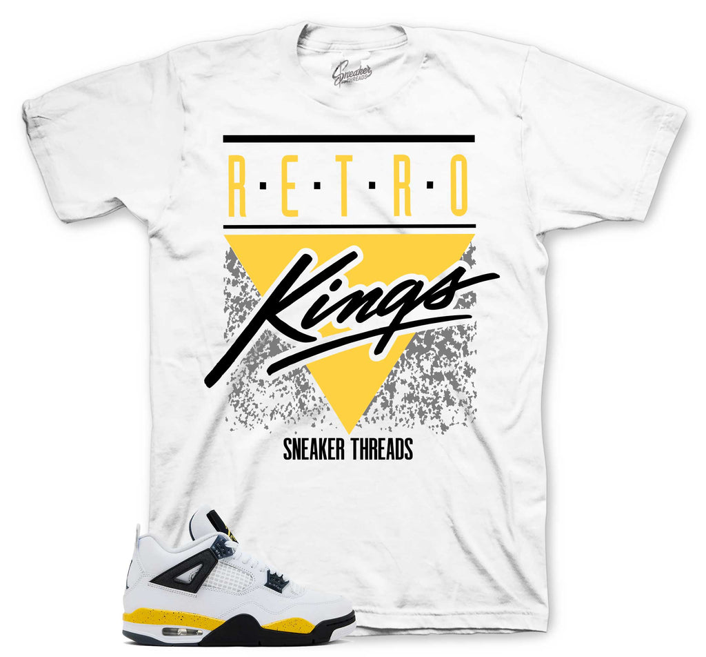 Retro 4 Tour Yellow Retro Kings Shirt