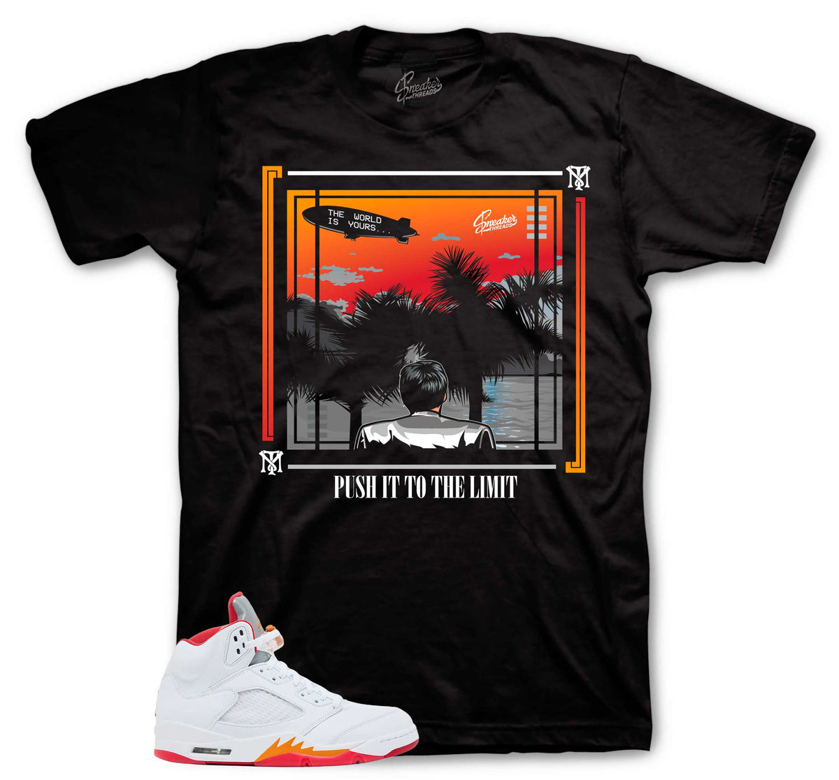 World Graphic T-Shirt | Jordan 5 Sunset