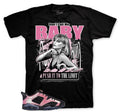 Retro 6 Low Desert Berry Baby Shirt