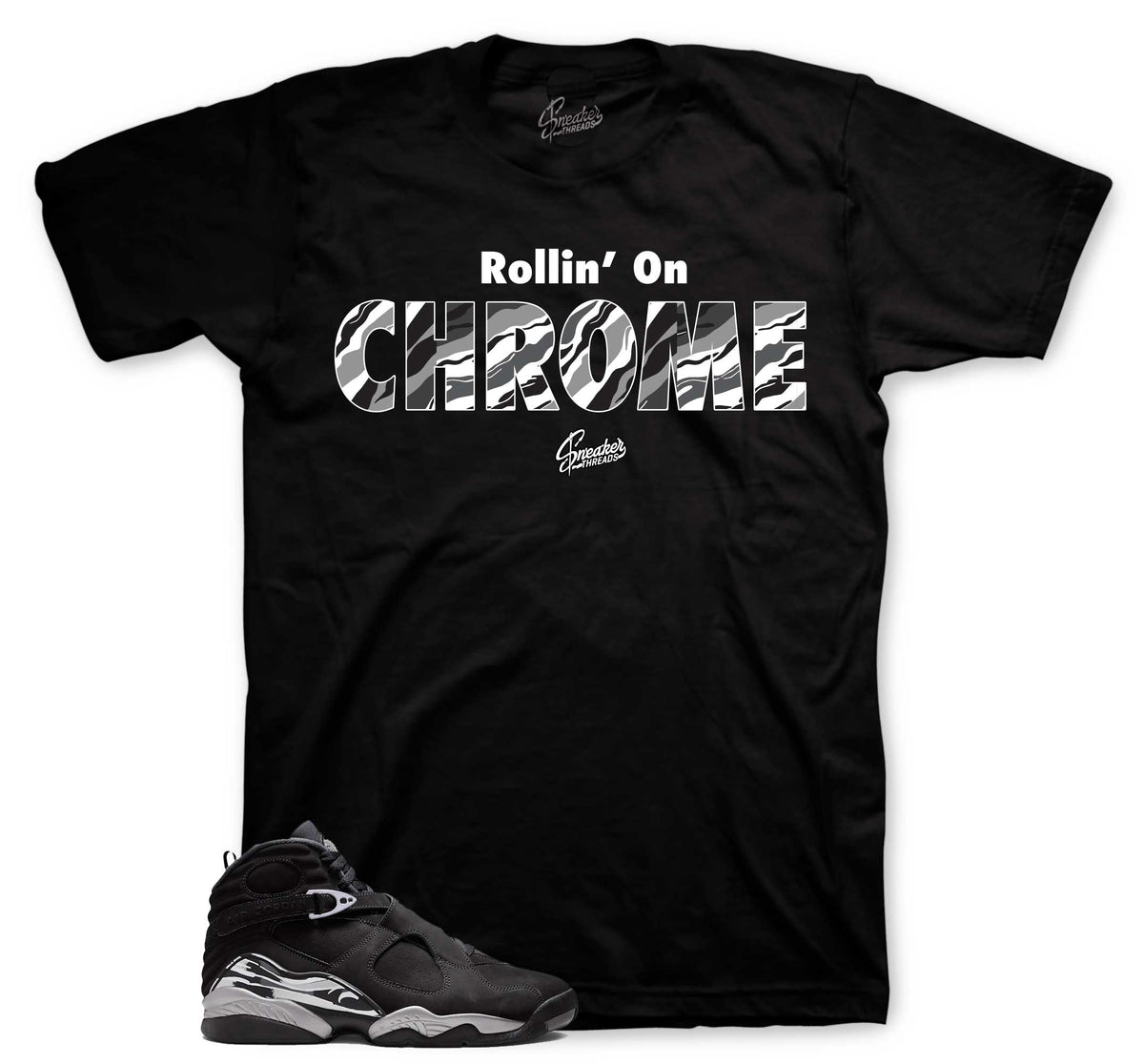 Retro 8 Chrome Logo Shirt