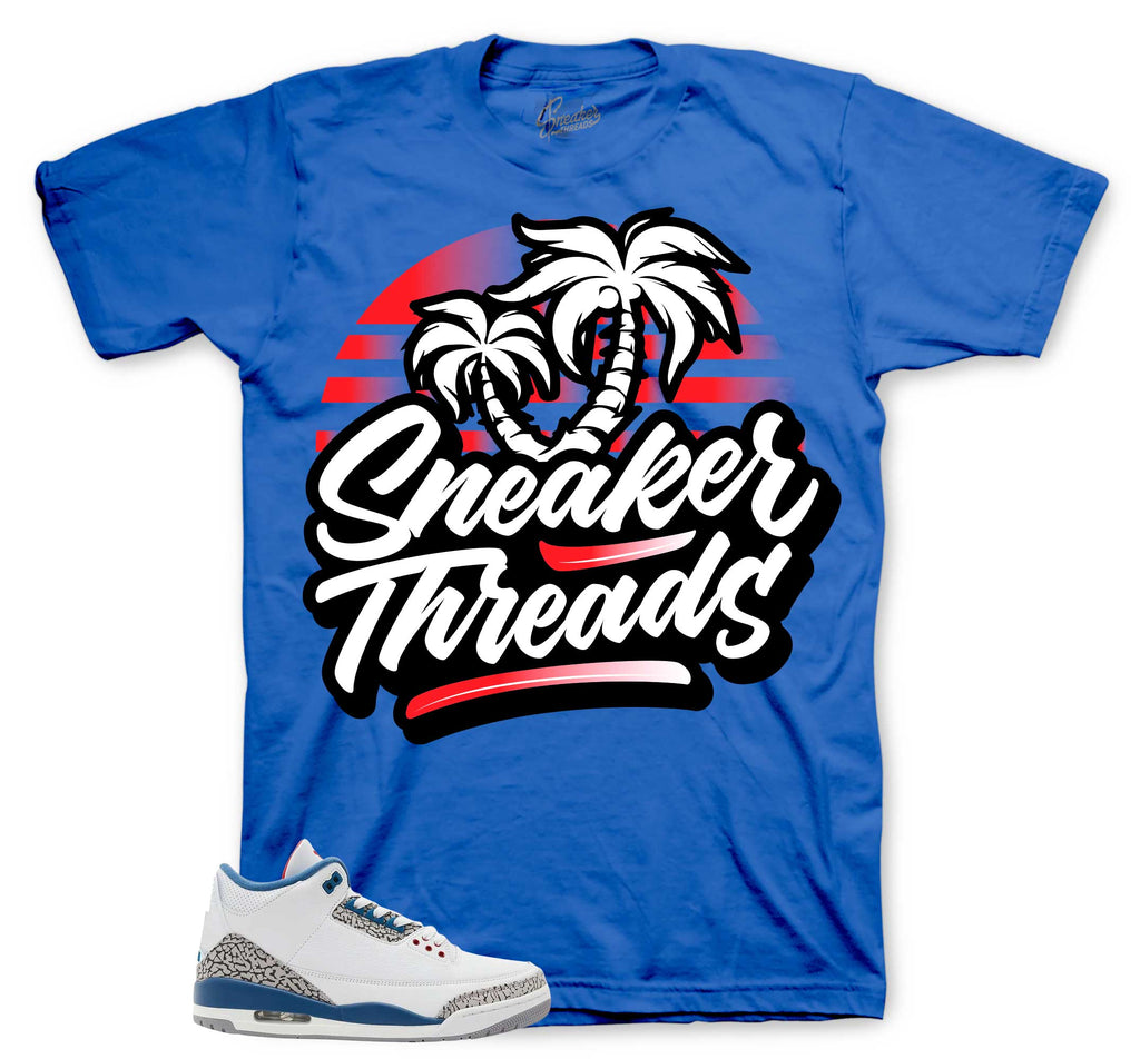 Retro 3 True Blue ST Palms Shirt