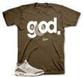 Retro 3 Laser Palomino God is Good Shirt