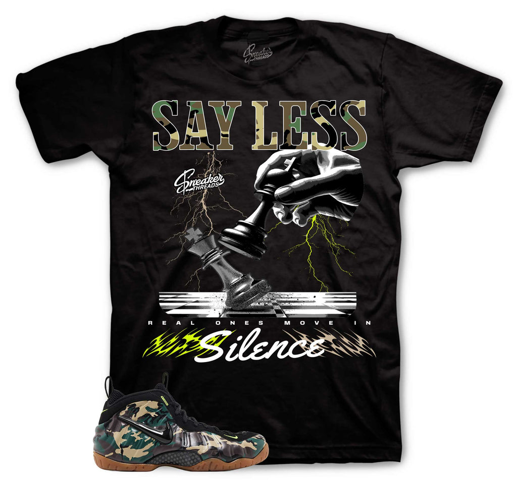 Say Less Graphic T-Shirt | Foamposite Green Camo