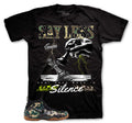 Say Less Graphic T-Shirt | Foamposite Green Camo