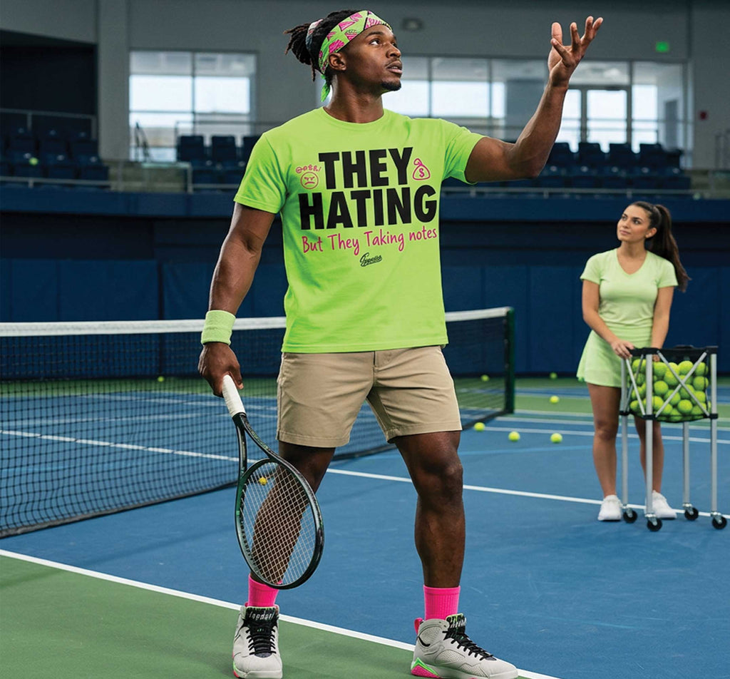 Retro 7 Tennis Day They Hating Shirt