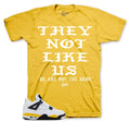Retro 4 Tour Yellow Not Like Us Shirt